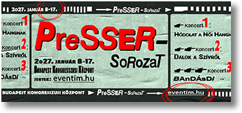 Presser-sorozat a Budapest Kongresszusi K�zpontban, 2027 janu�rj�ban